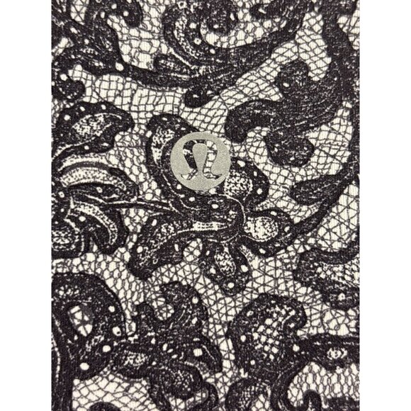 Lululemon Womens High-Waisted Patterned Leggings Size 6 Black & White - Picture 4 of 7